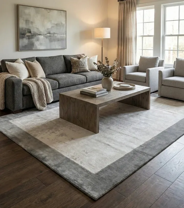 Luxury Handmade Wool and Cotton Tufted Rug